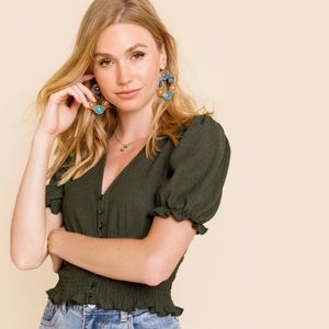 Jackie Puff Sleeve Top